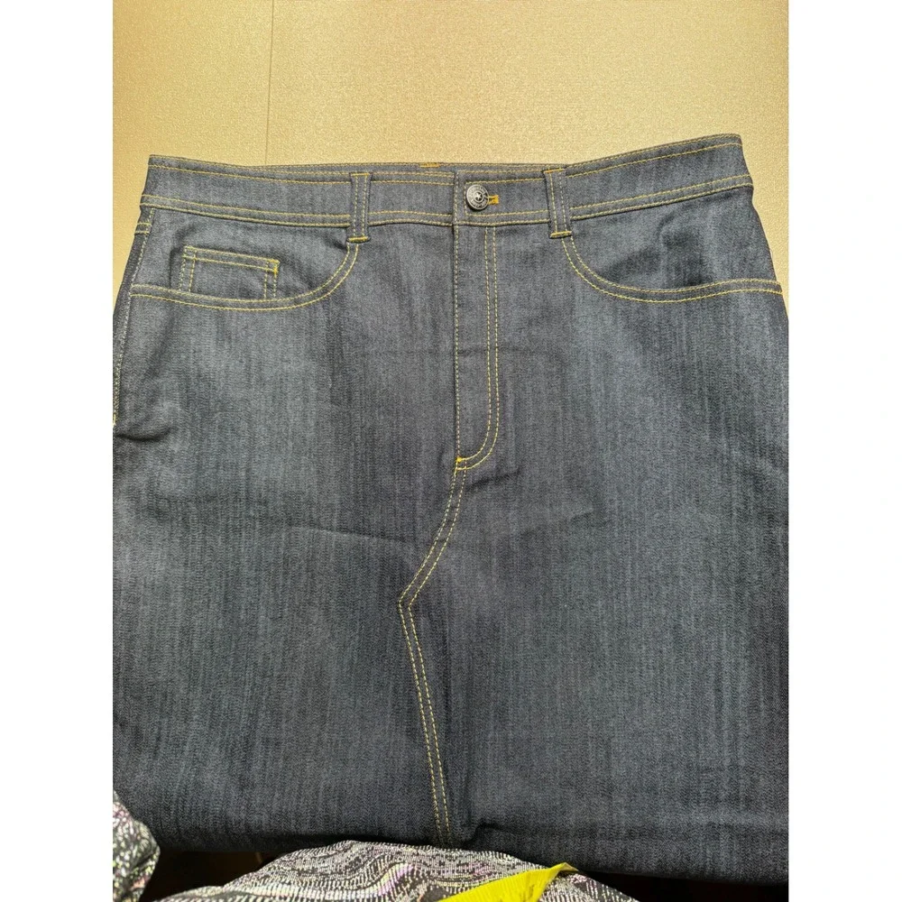 NWT Cinq a Sept Tana Denim‎ Maxi Skirt Indigo Blue Front Slit MSRP:$295